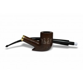 Cachimbo Bertoldi Churchwarden Longo Natural com Filtro 9mm